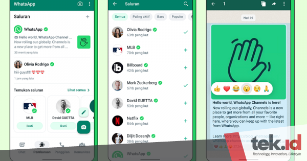 Whatsapp Hadirkan Fitur Channel Mirip Telegram