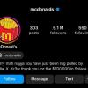 Akun resmi Instagram McDonald’s diretas untuk promosi penipuan kripto