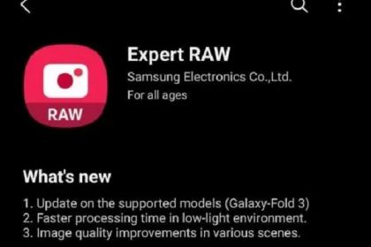 Aplikasi kamera profesional Expert RAW kini hadir di Galaxy Z Fold 3