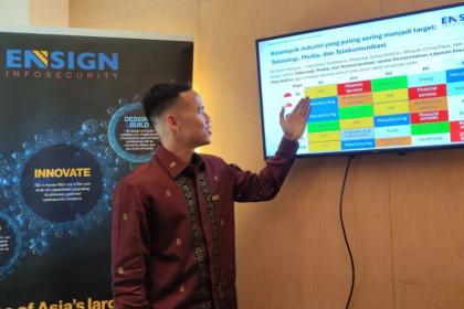 Ensign InfoSecurity: Industri teknologi, media, dan telekomunikasi jadi sasaran utama serangan siber di Indonesia