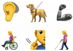 Apple siapkan emoji untuk penyandang disabilitas