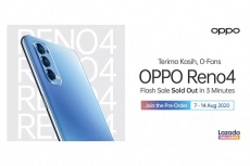 OPPO Reno4 ludes terjual 100 unit dalam kurun waktu 3 menit