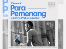 Ini dia para pemenang OPPO Reno4 Virtual Run