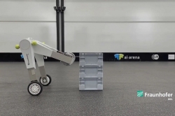 Robot self-balancing ini bisa angkat objek untuk keperluan gudang