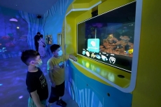 Berkat AI, akuarium ini bisa tampilkan informasi ikan di Micro LED transparan