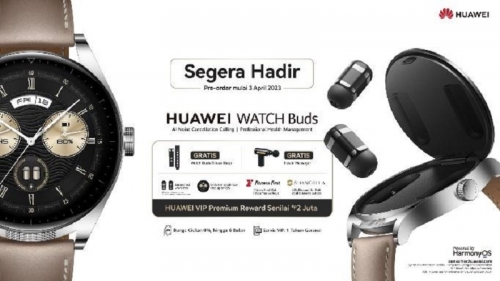 Smartwatch TWS Huawei Watch Buds siap sambangi Indonesia tanggal 3 April 2023
