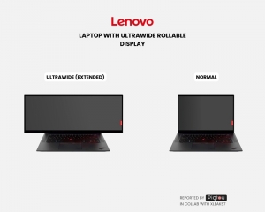 Canggih, Lenovo patenkan laptop layar gulung