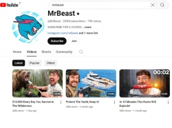 MrBeast menjadi channel YouTube dengan subscriber terbanyak