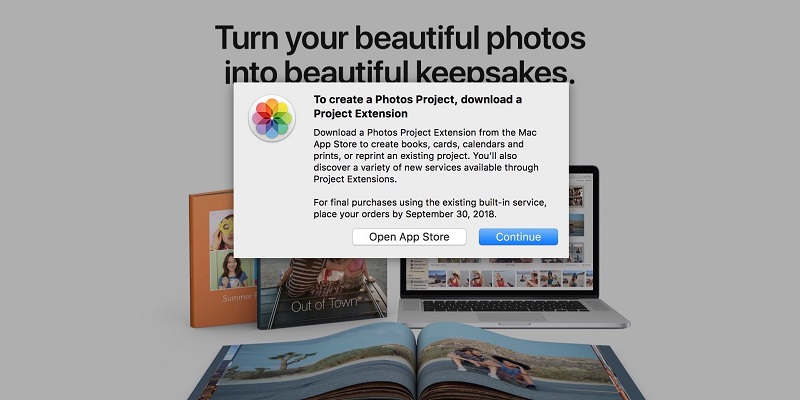 Apple setop layanan Photo Print Products