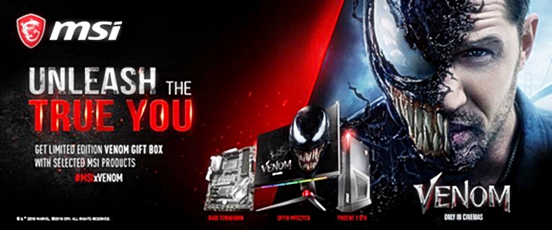 MSI dan Sony Pictures kerjasama keluarkan produk Venom