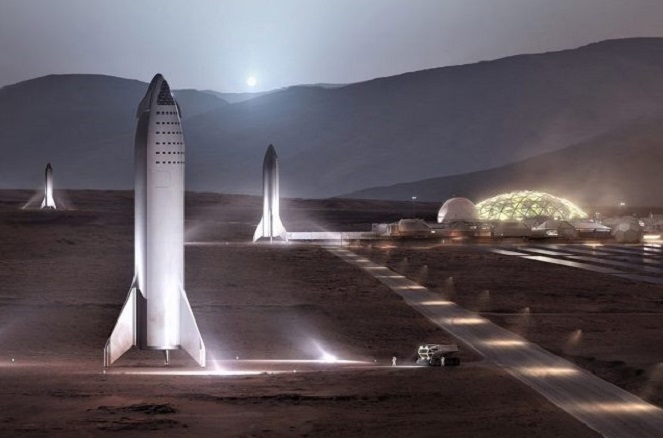 SpaceX bakal bangun pangkalan di Mars
