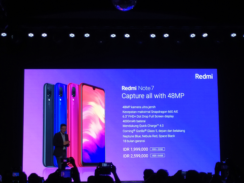 Spesifikasi dan harga Redmi Note 7 di Indonesia