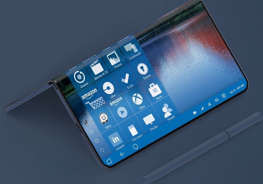 Begini desain Microsoft Surface Phone yang bisa seperti laptop
