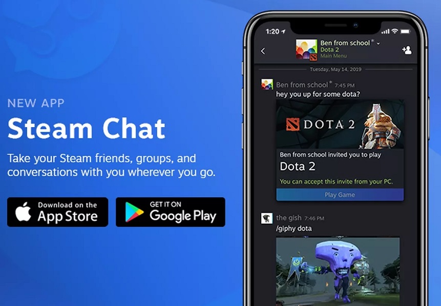 Steam Chat kini rilis ke versi mobile