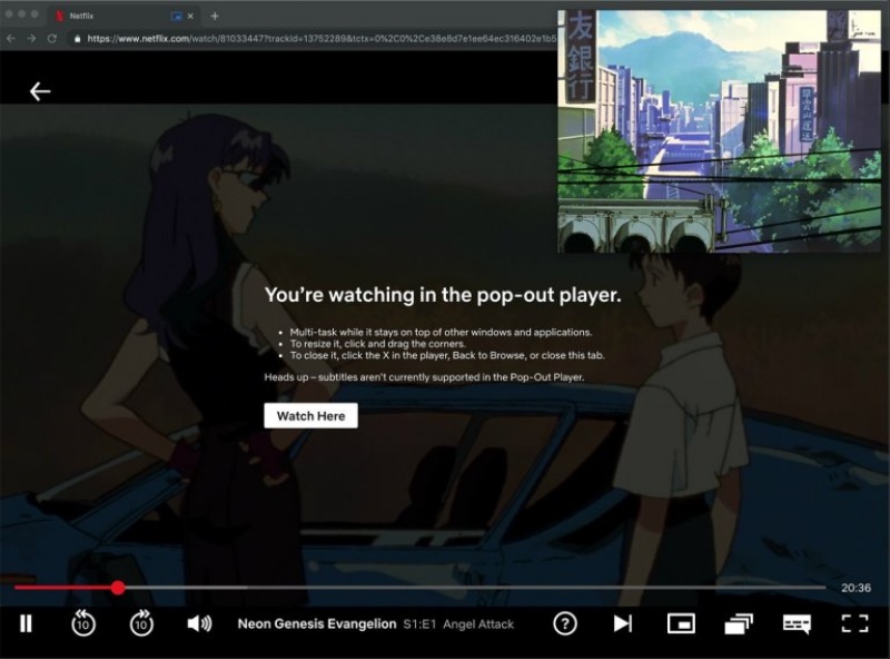 Netflix desktop bakal mendukung picture-in-picture