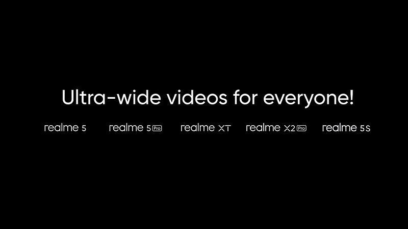 Dukungan video ultrawide kini hadir di 5 smartphone realme
