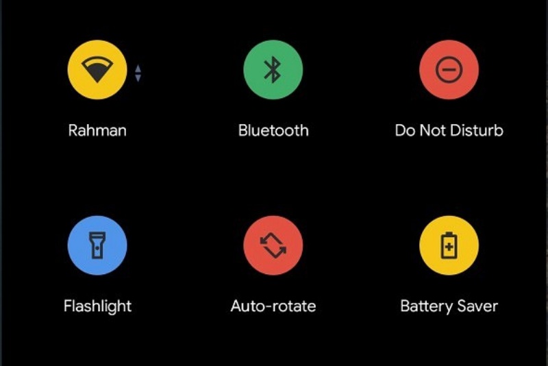 Di Android 11, panel Quick Setting akan lebih berwarna