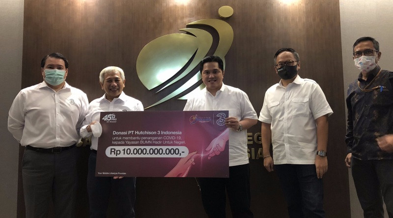 3 Indonesia donasikan Rp10 miliar untuk dukung upaya mitigasi Covid-19