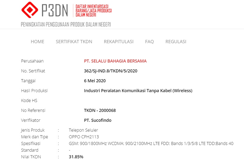 Oppo Reno4 segera meluncur di Indonesia, sudah terdaftar di situs TKDN