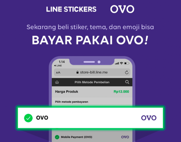 Line tambahkan metode pembayaran via OVO 