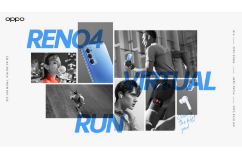 Sambut Haornas 2020, Oppo hadirkan Reno4 Virtual Run 