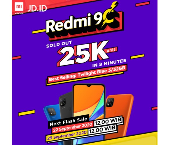 Penjualan perdana Xiaomi Redmi 9C laris manis 
