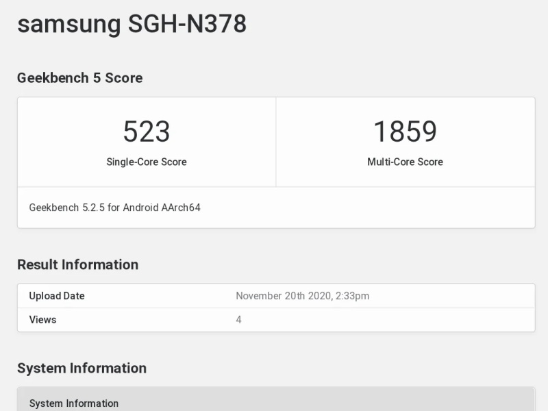 Ponsel misterius Samsung muncul di Geekbench