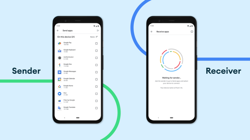 Google Nearby Share sekarang bisa kirim aplikasi dari Play Store