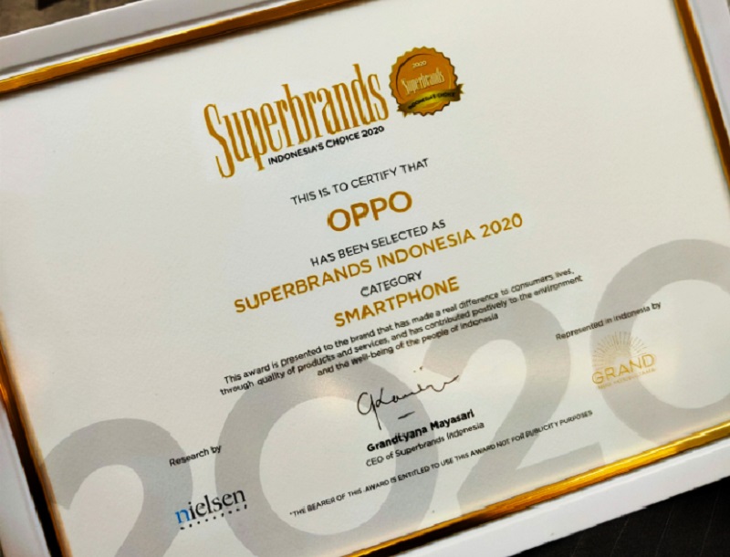 OPPO raih penghargaan Superbrands 2020 