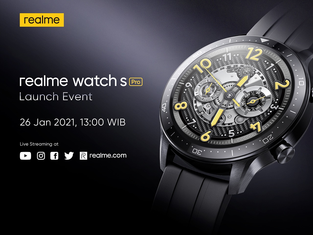 realme Watch S Pro bakal rilis 26 Januari di Indonesia