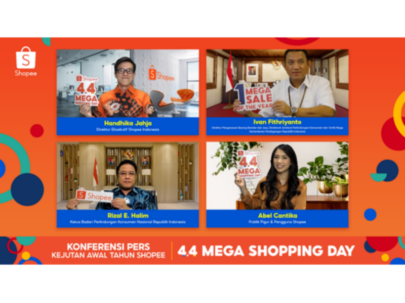 Shopee 4.4 Mega Shopping Day digelar mulai 8 Maret
