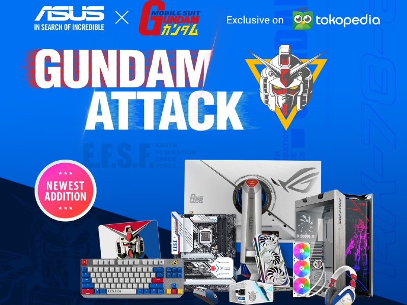 Komponen ASUS bertema Gundam resmi mendarat di Indonesia