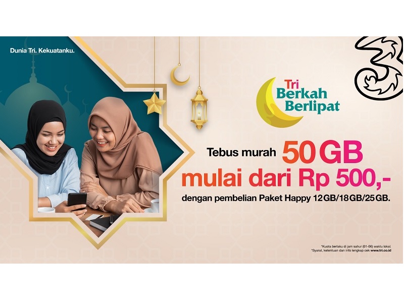 3 Indonesia hadirkan beragam paket internet Ramadan