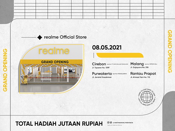 realme buka official store baru di 4 kota di Indonesia