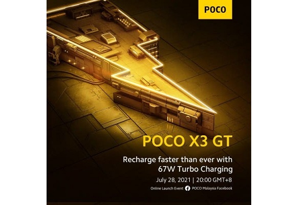 POCO konfirmasi pengisian Turbo 67W pada POCO X3 GT