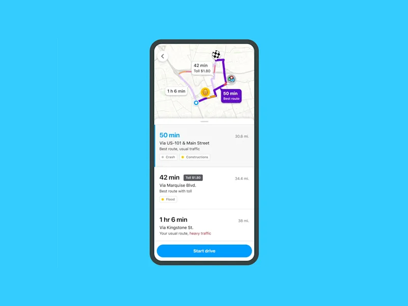 Waze bakal beri info rute alternatif sebelum mulai berkendara