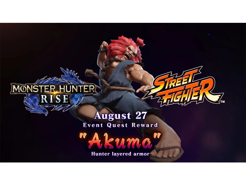 Akuma dari Street Fighter hadir di Monster Hunter Rise