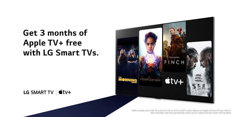 Layanan Apple TV+ gratis di smart TV LG