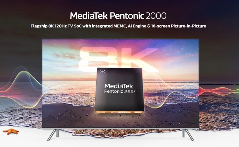 MediaTek Pentonic 2000 hadir untuk TV 8K 120 Hz terbaru