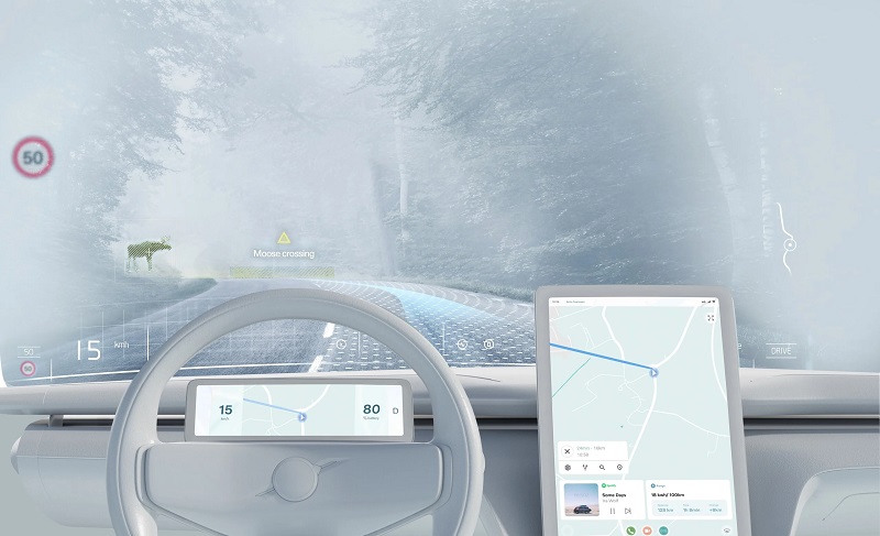 Mobil Volvo bisa ubah kaca depan jadi layar AR