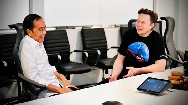 Tanggapan Elon Musk setelah Presiden Jokowi sambangi markas SpaceX