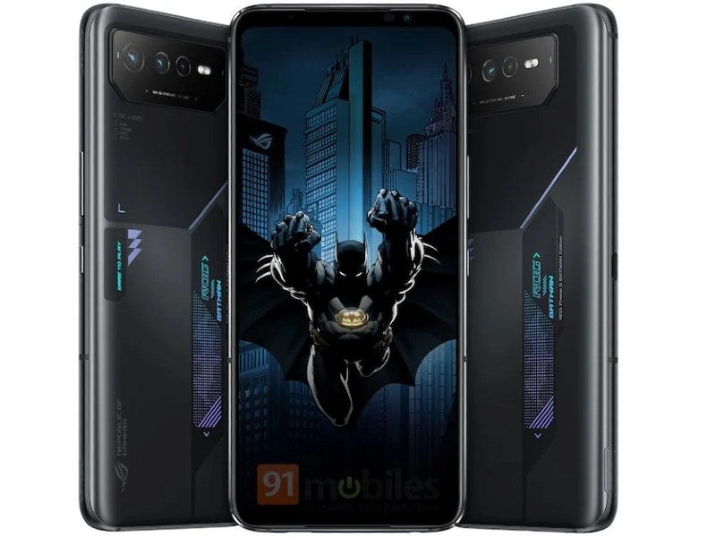 Render ASUS ROG Phone 6 Batman Edition bocor, ungkap tampilan serba hitam 