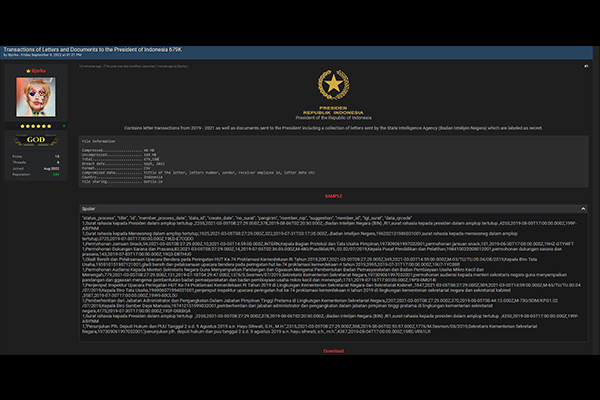 Setelah dokumen rahasia Presidenan, database MyPertamina jadi target Bjorka berikutnya
