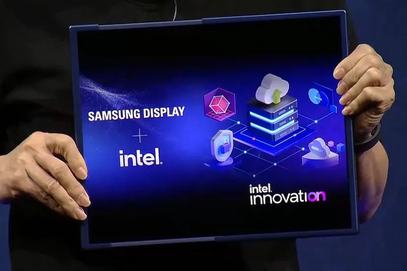 Intel dan Samsung pamerkan PC dengan layar yang dapat digeser