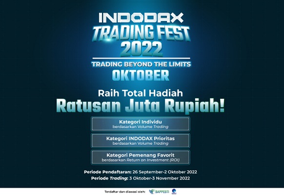 Indodax gelar kompetisi trading, pendaftaran dibuka hingga 2 Oktober