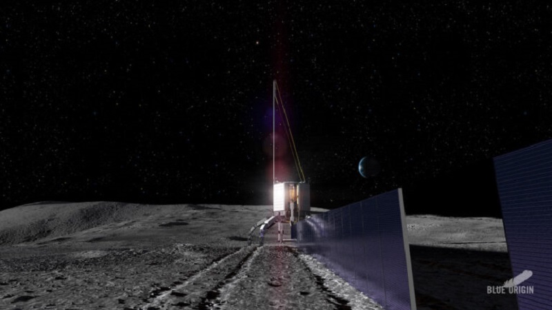 Blue Origin kembangkan tenaga surya tak terbatas di Bulan