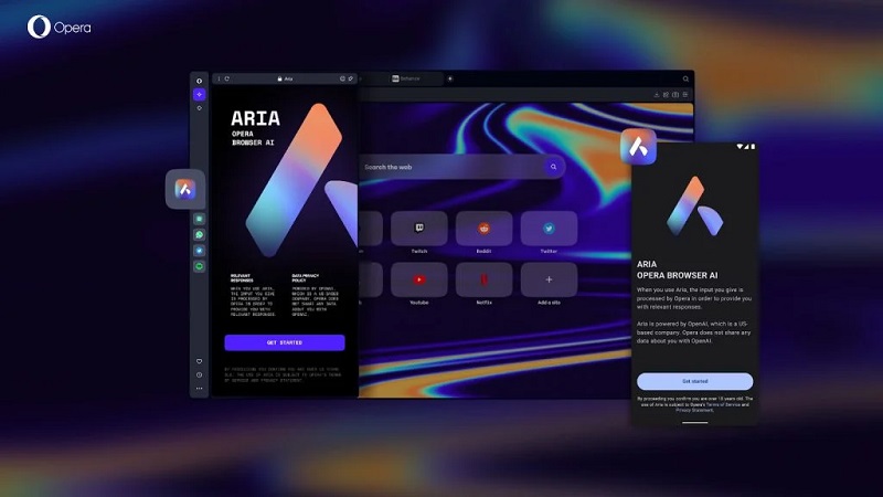 Opera kenalkan asisten browser berbasis AI bernama Aria