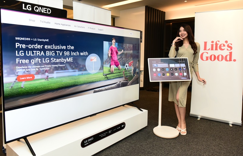 TV LG punya layar 98 inci dengan teknologi Quantum Dot dan NanoCell