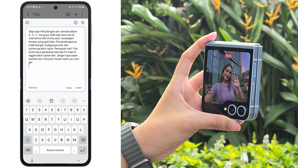 3 rekomendasi prompt di AI Composer Galaxy Z Flip6 yang bikin praktis