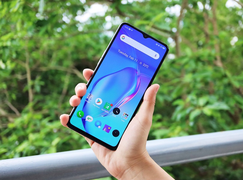 
									Desain keseluruhan realme X2 Pro